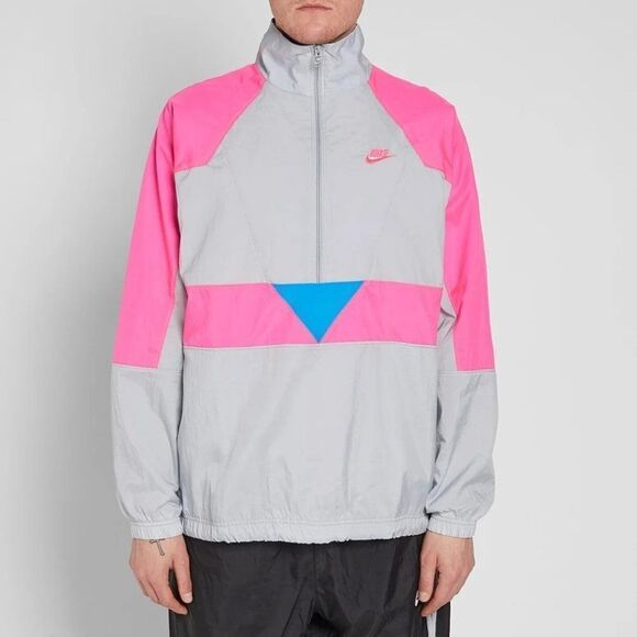 Nike Other - Nike Vapor Wave Retro Neon Men's Woven Windbreaker Pullover Jacket Coat 2XL XXL